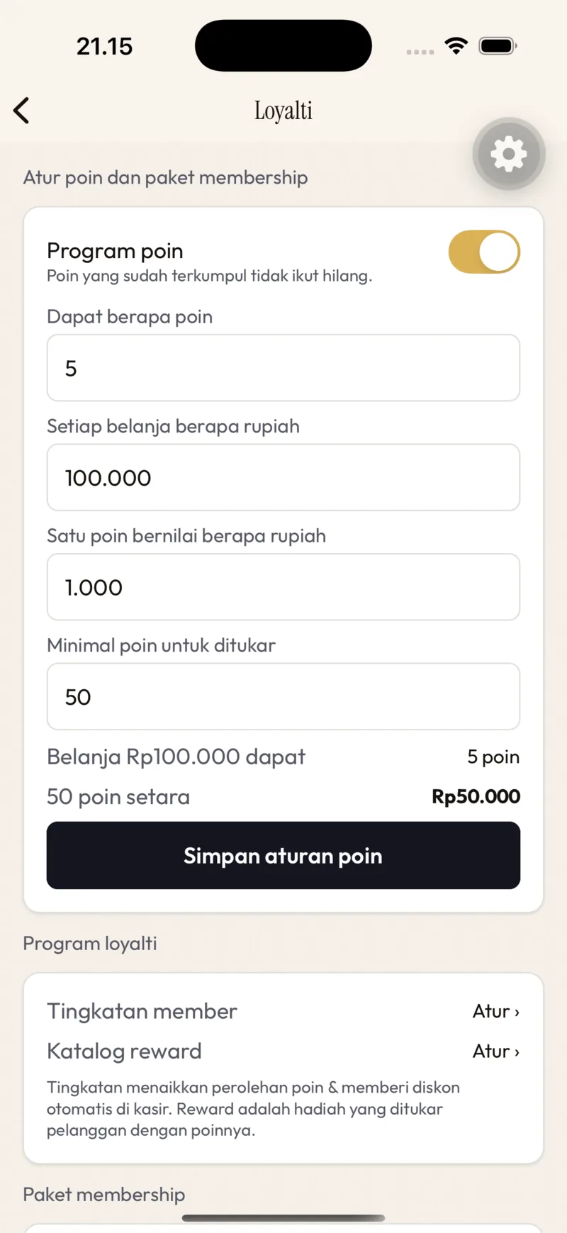 Loyalti — Program poin